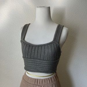 knit olive green zara top